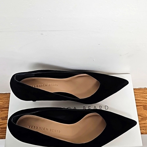 VERONICA BEARD LISA PUMP 70 BLACK SUEDE. - Picture 7 of 10